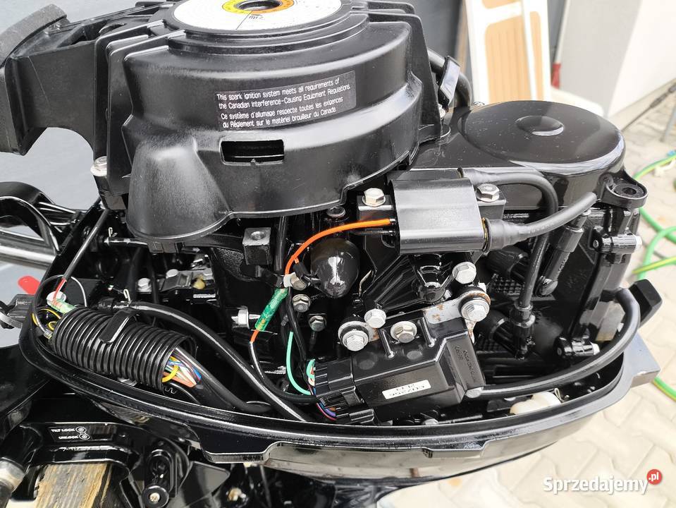 Silnik zaburtowy Mercury F99 4suw stopa SL film Rok produkcji 2013 Łodzie i motorówki