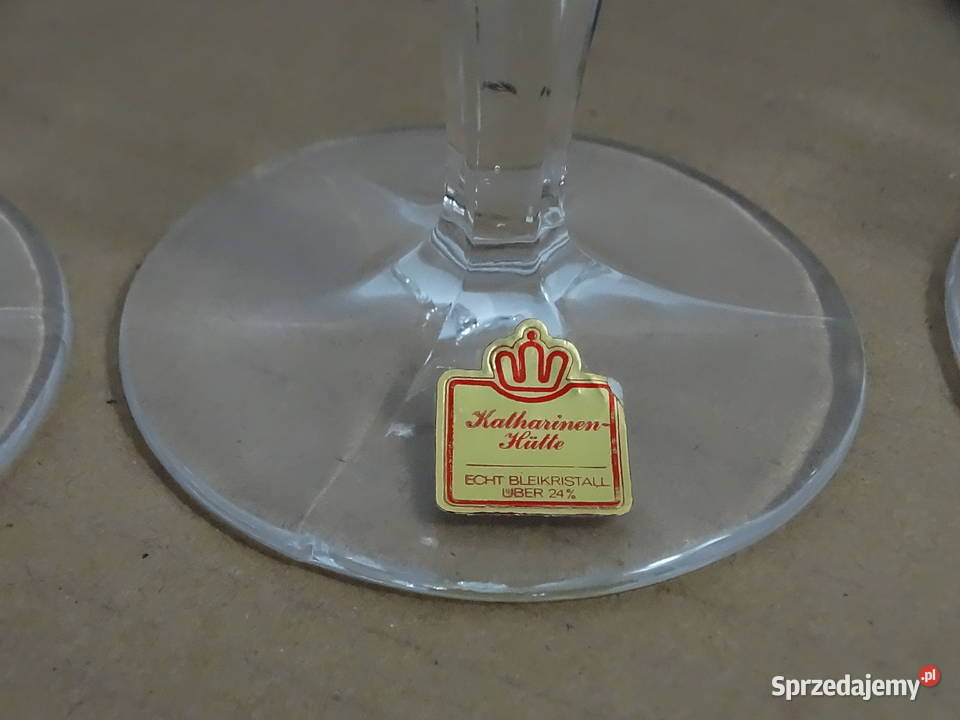 Kryształowe Kieliszki KatharinenHtte Vintage Biłgoraj sprzedam