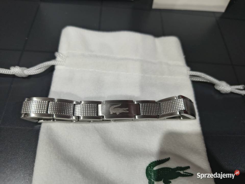 Bransoletka Lacoste męska srebrna Bydgoszcz