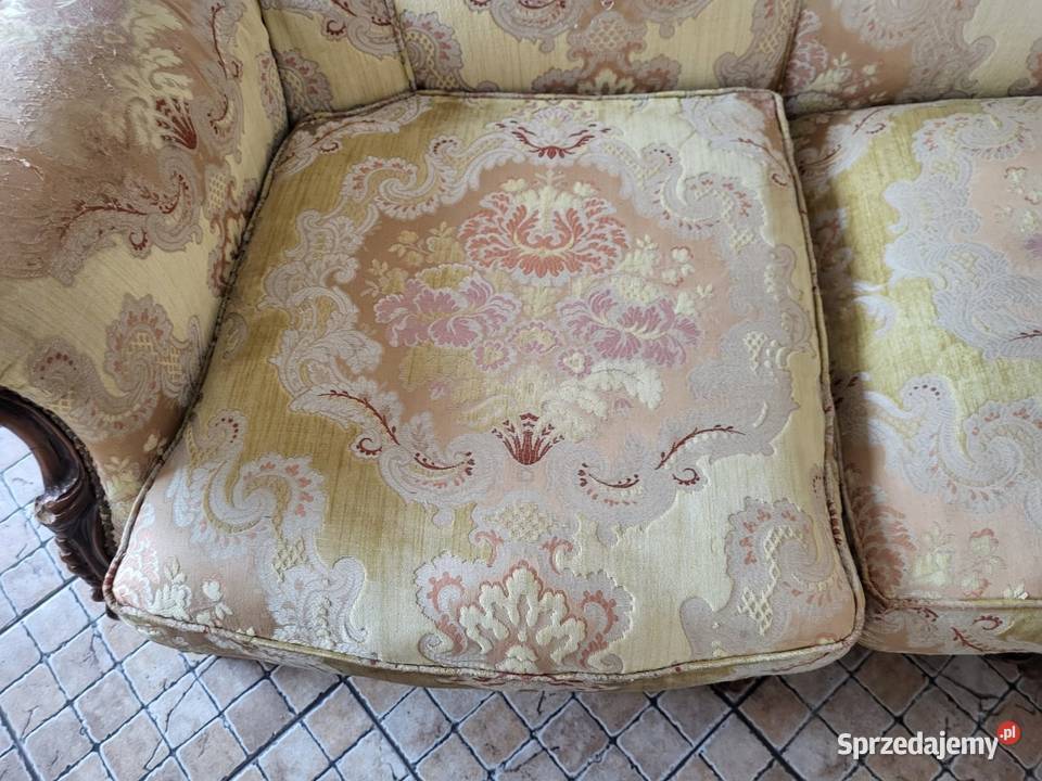 Wypoczynek sofa z dwoma fotelami piękny antyczny Rybnik
