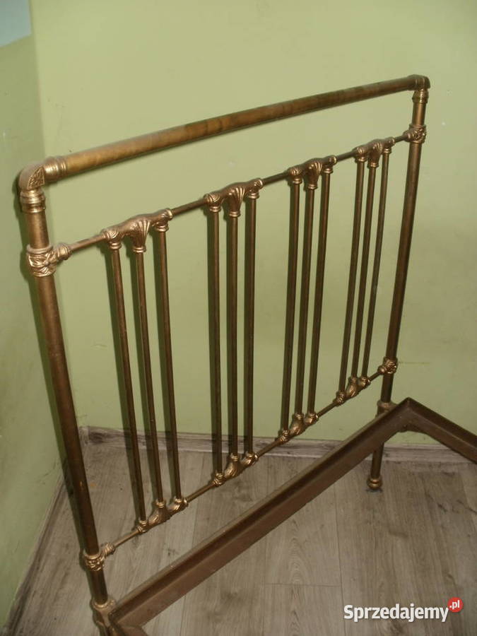 Zabytkowe metalowe łóżko 90 x 200