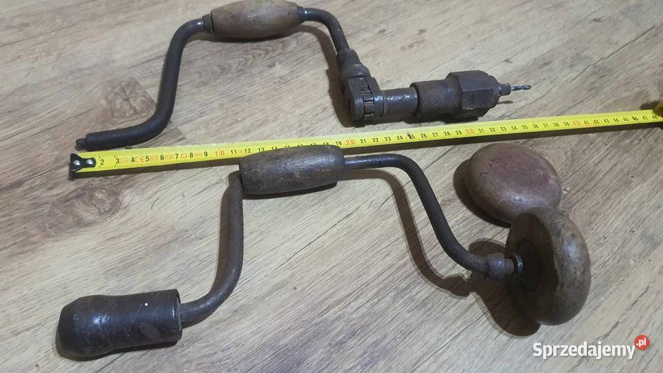 Stara wiertarka ręczna stolarska Wojaszówka