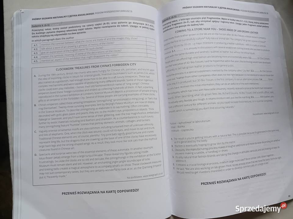 Joanna SobierskaPaczesny Matura 2025 Arkusze do Podręczniki Koźminek
