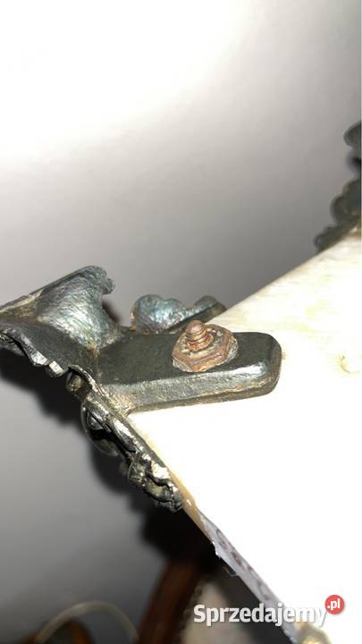 Retro Lampa z mosiądzu i onyksu Elektryczna pomorskie Gdańsk