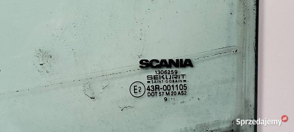 SZYBA PRAWY PRZÓD SCANIA R 124 Lipno