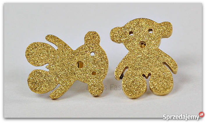 Złote Kolczyki Tous Misie Nowość Okazja