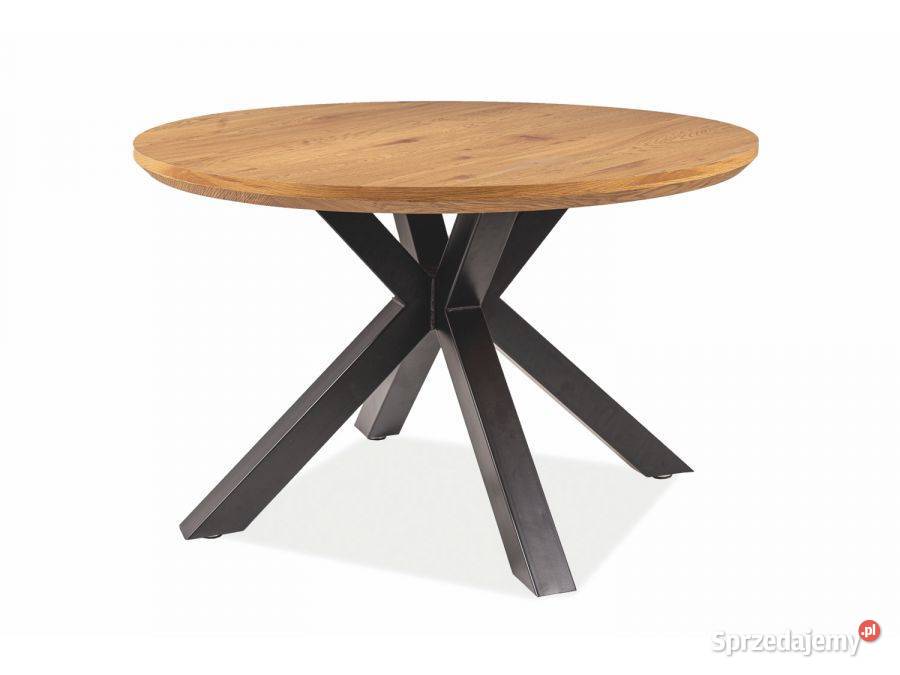 Stół Loftowy RITMO 120x120x75 4 krzesła Loftowe Komplety mebli Włocławek