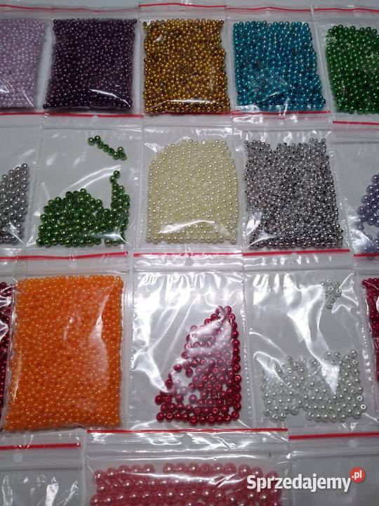 Perełki Koraliki 26 rodzajów Zestaw 346 g Gdańsk sprzedam