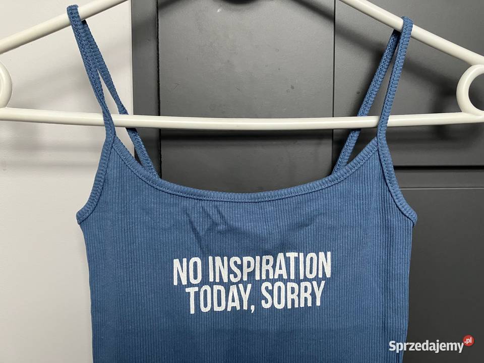 niebieski top na ramiączkach z napisem xxs 32 kujawsko-pomorskie Toruń