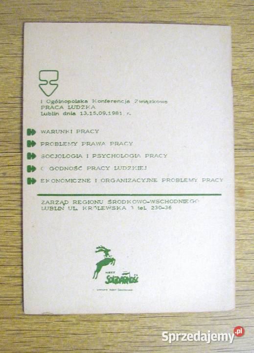 Praca ludzka I Ogólnopolska Konferencja Parczew