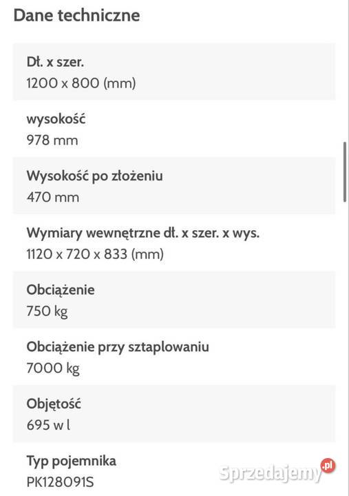 Boxy paletowe Smart box Chojnice