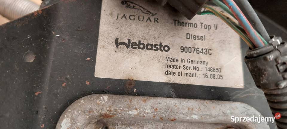 WEBASTO DOGRZEWACZ JAGUAR XJ 6W9318K463AB osobowe Międzychód sprzedam