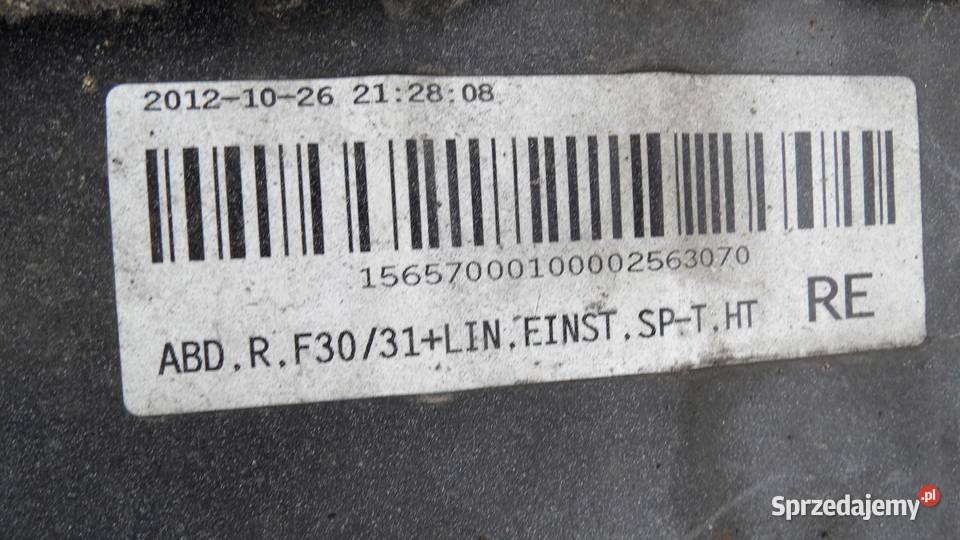 BMW F31 18 D 12r nakładka progu prawa