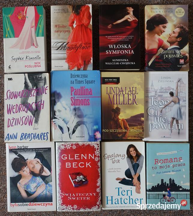 Zestaw 48 książek pań proza romans erotyka Proza i poezja Kętrzyn sprzedam