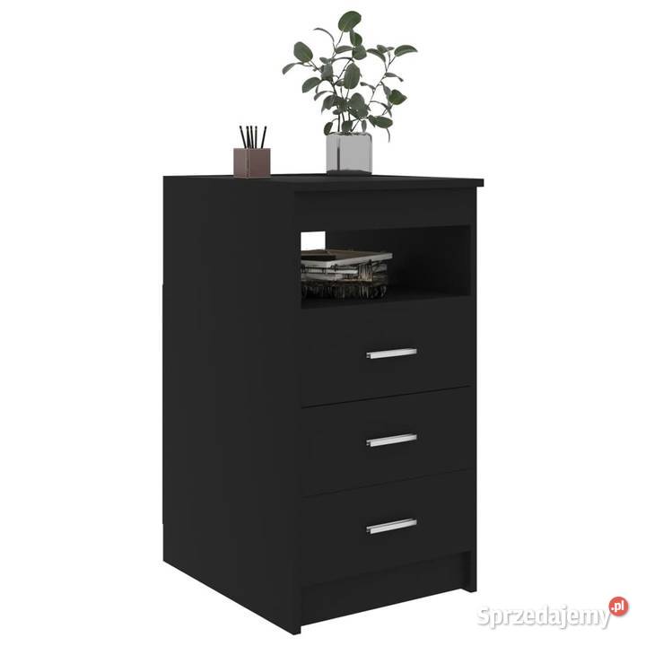 vidaXL Komoda czarna 40x50x76 materiał mazowieckie Warszawa