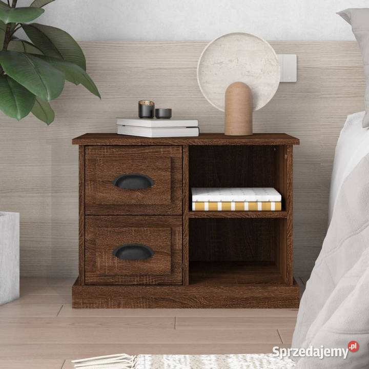 Szafka nocna brązowy dąb 60x355x45 WM816375 Warszawa