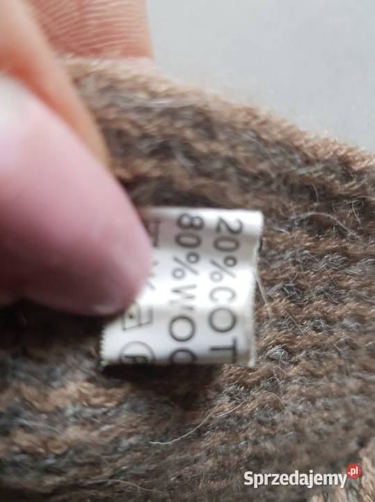 Długi wełniany szal chusta szalik pareo okrycie Kielce