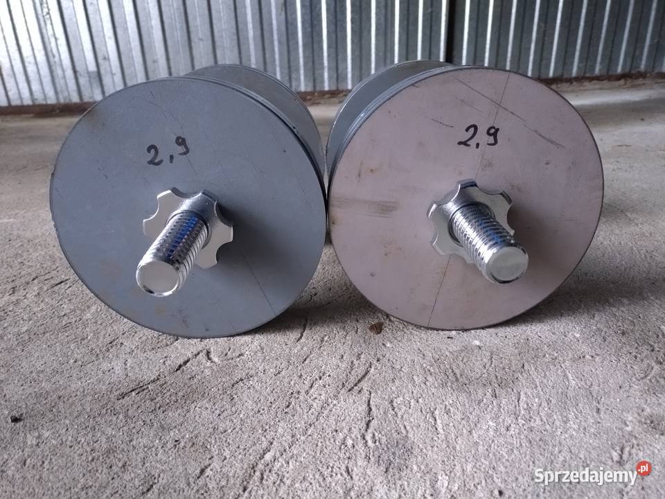 Hantle 2 x 20 sztangielki regulowane zaciski kujawsko-pomorskie Mogilno sprzedam