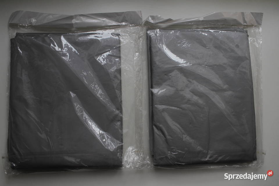 Zestaw komplet 2 siwy szary pokrowiec na rower Toruń