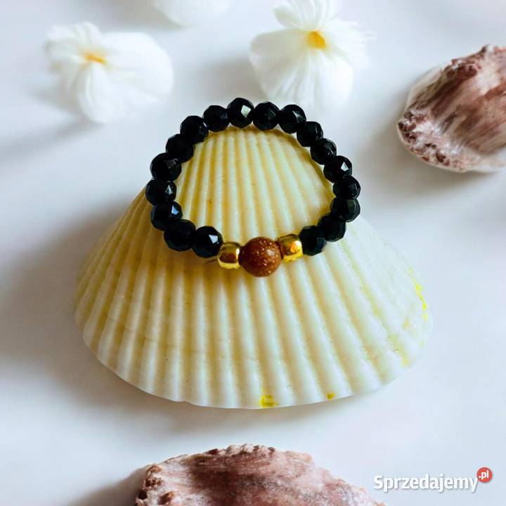 Pierścionek Turmalin i Piasek pustyni Zgierz