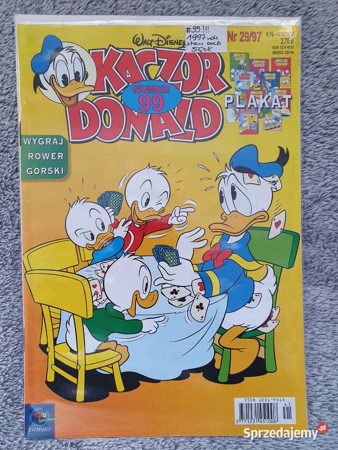 Kaczor Donald zestaw 3 komiksów 99 100 i 101 z Gdynia