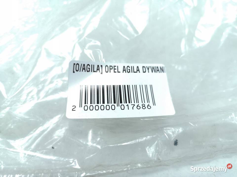 DYWANIKI WYCIERACZKI KOMPLET OPEL AGILA A