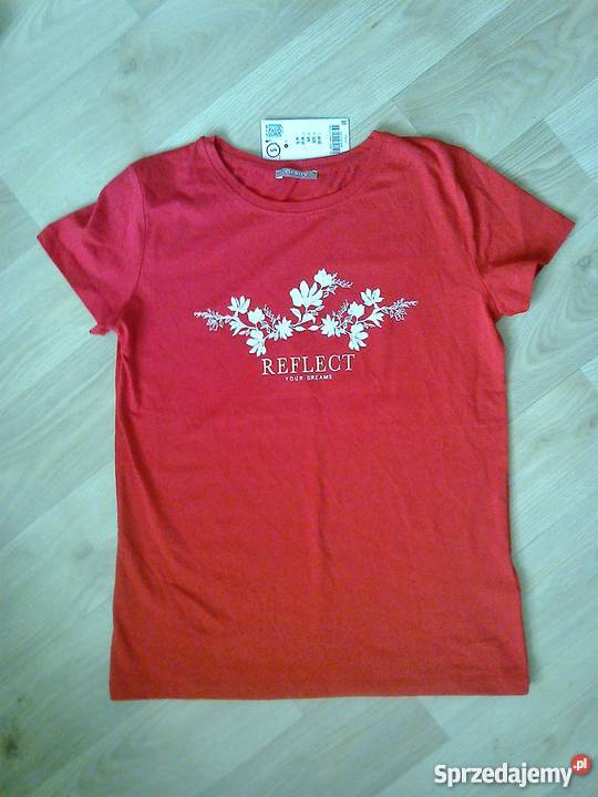 czerwony tshirt z nadrukiem Orsay S Olkusz