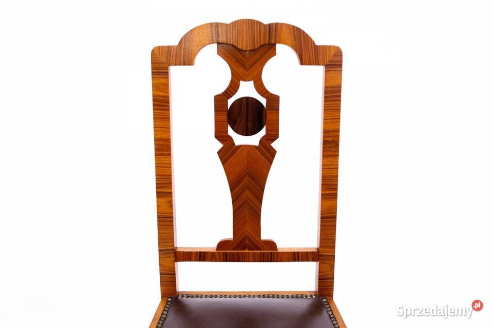 Okrągły stół z krzesłami w stylu Art Deco POlska Meble