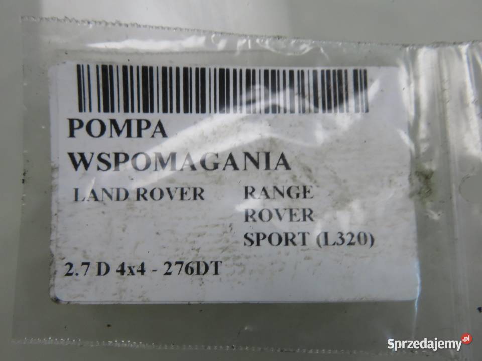 POMPA WSPOMAGANIA RANGE ROVER SPORT L320 27 TDV6 małopolskie