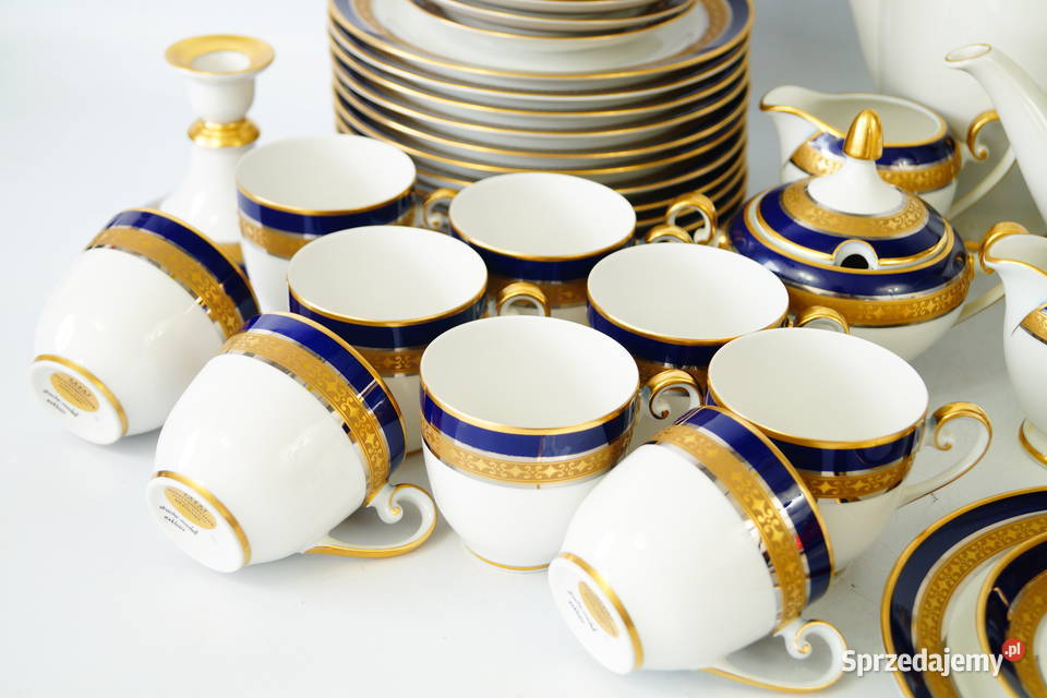 Hutschenreuther Drache Exklusiv Kobalt serwis do Porcelana i szkło Gizałki