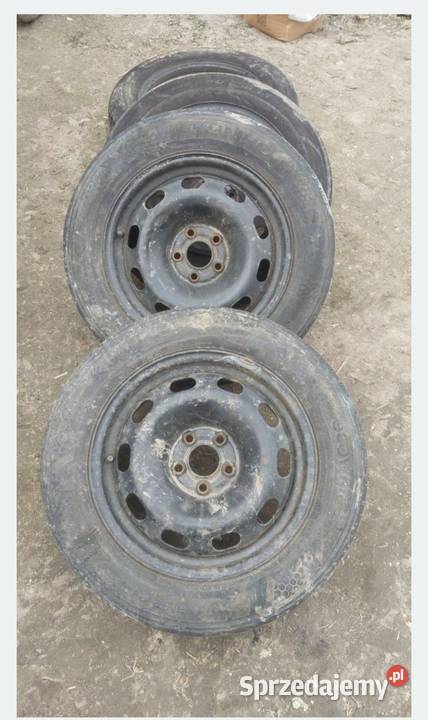 Sprzedam felgi stalowe 15 5x100 z oponami