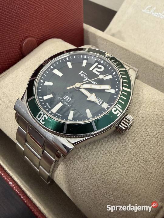 Zegarek męski Ferragamo 1898 Quartz Green Dial Warszawa