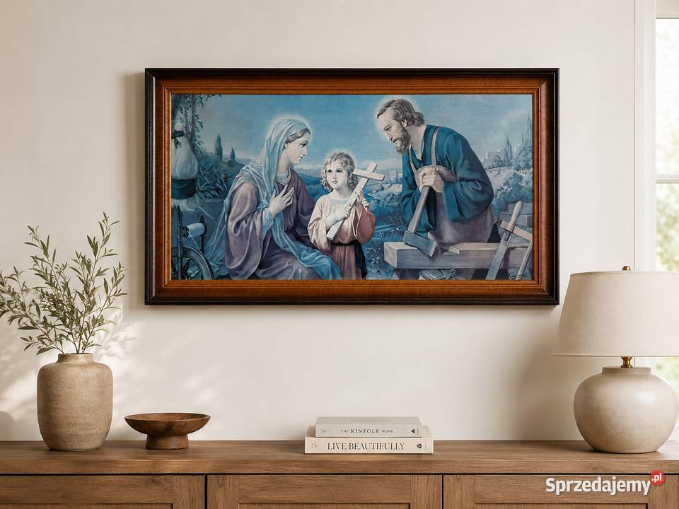Obraz religijny Święta Rodzina w ozdobnej Łańcut