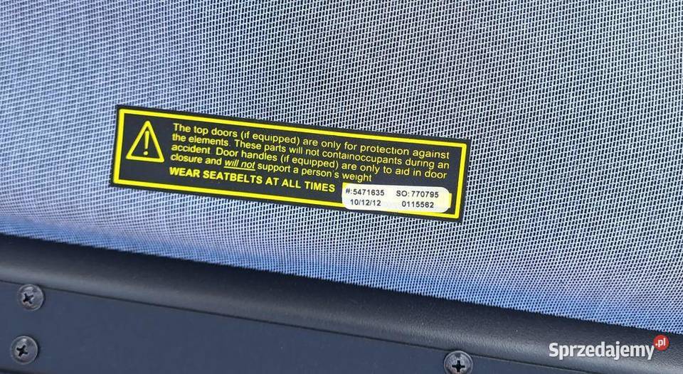 miękki dach Soft Top JEEP WRANGLER JK 2door osobowe dolnośląskie sprzedam