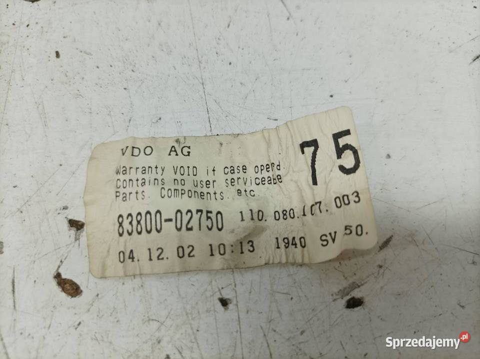 LICZNIK EU 8380002750 14 B Toyota Corolla IX Liczniki i zegary świętokrzyskie