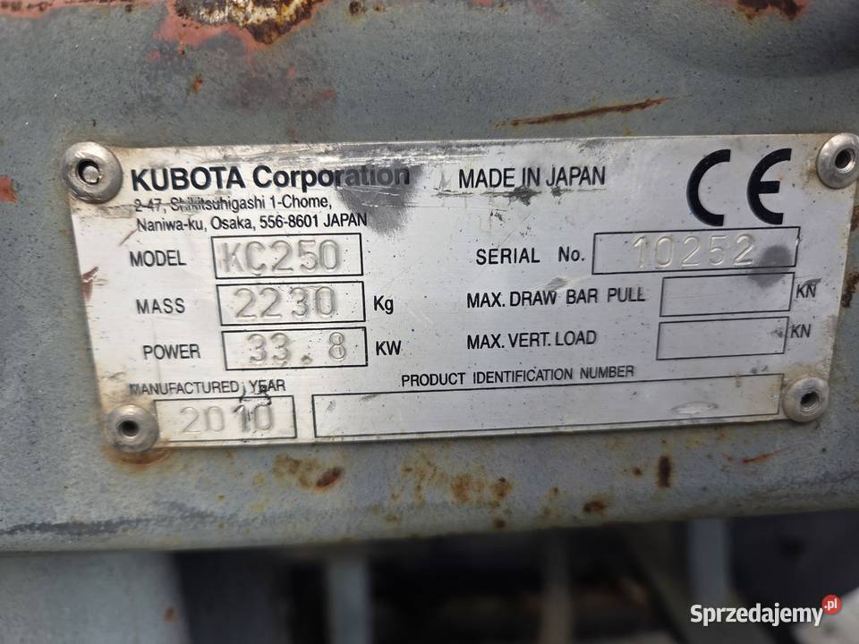 Sprzedam kafara kubota dolnośląskie Osiecznica