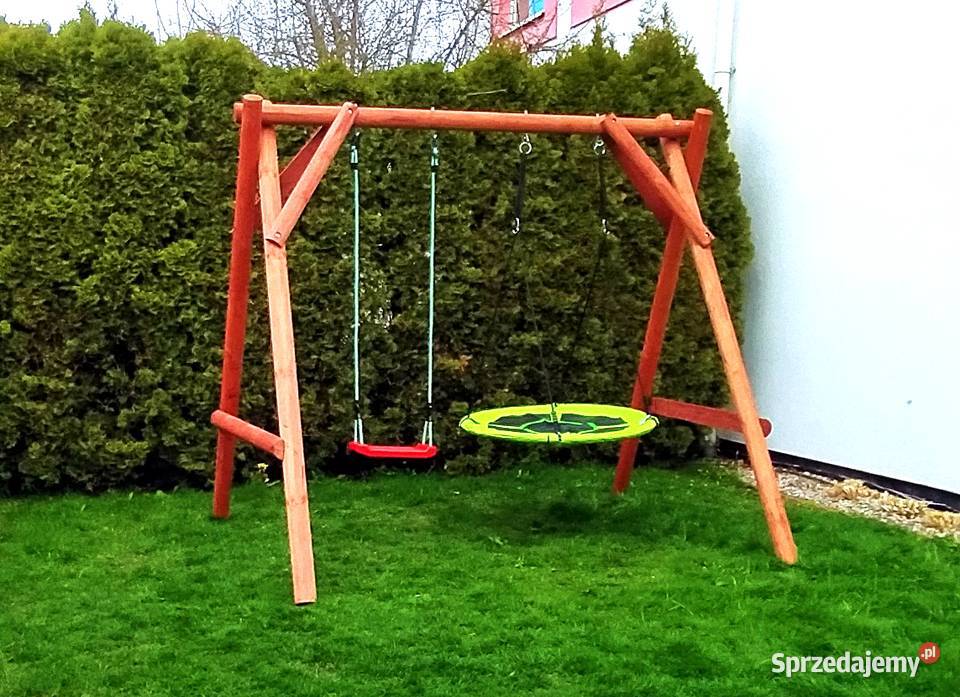 Drewniany Plac Zabaw do Ogrodu MAJA 2xHuśtawka Katowice