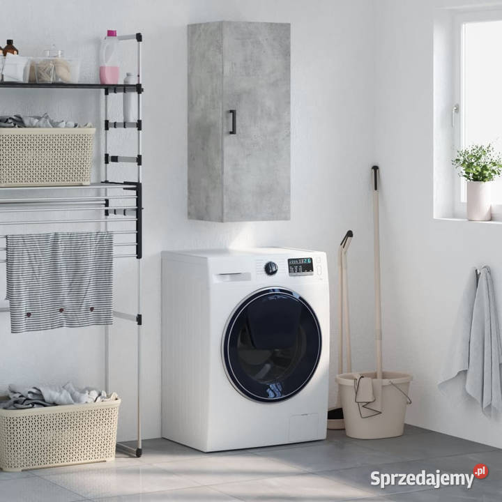 Szafka wisząca szarość betonu 345x34x90 WM828856 Dom i Ogród Warszawa