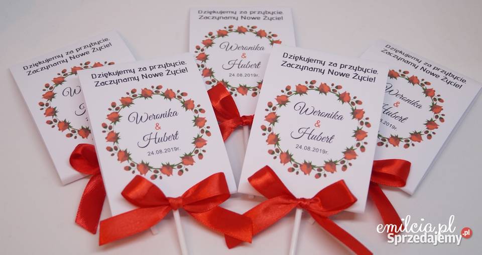 Lizaki jako podziękowanie Gości Ślub Wesele Zielona Góra