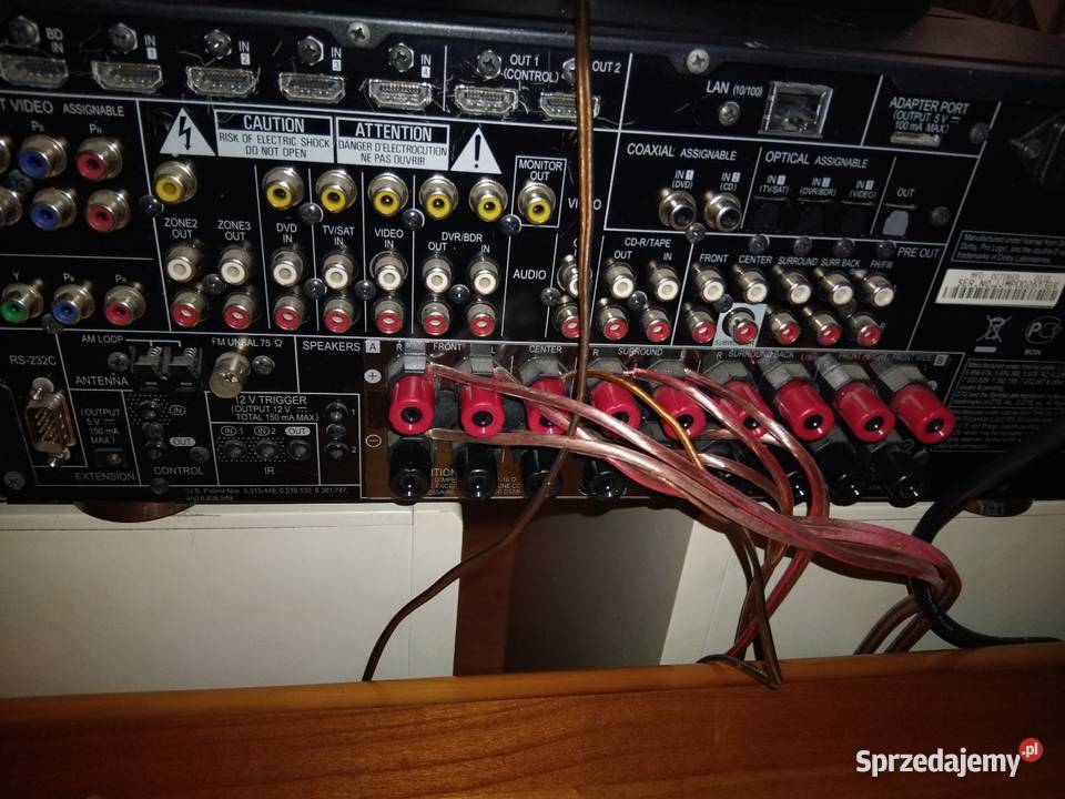 Nagłośnienie duże kolumny amplituner usb hdmi Konina