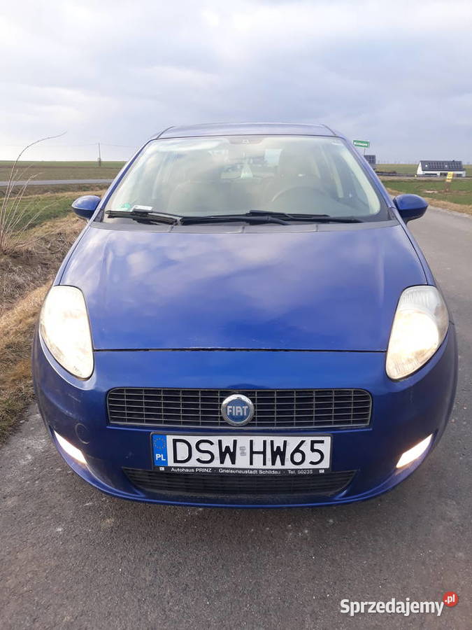 Fiat Grande Punto 14 8v benzyna bogata wersja1 Grande Punto Strzegom sprzedam