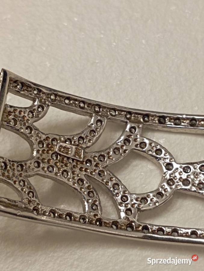 Bransoletka srebrna z cyrkoniami srebro