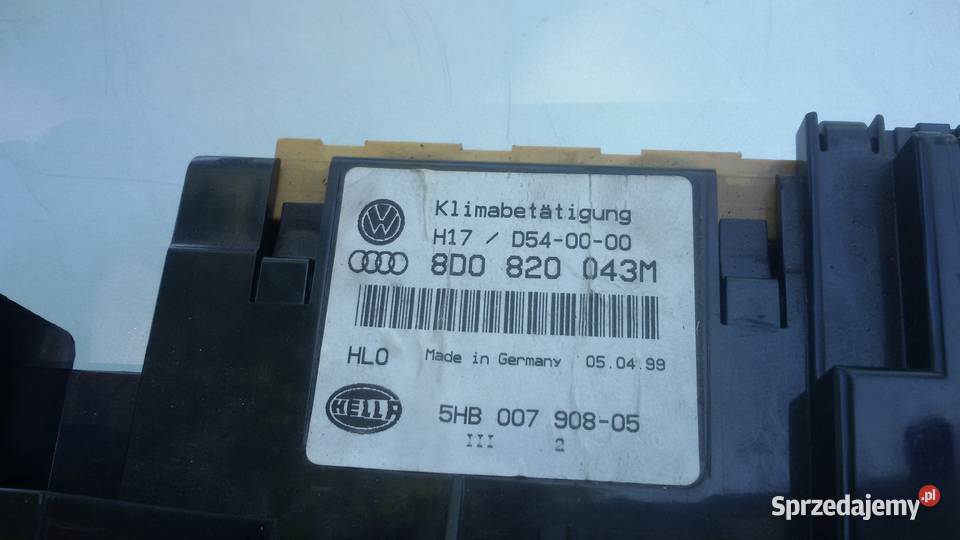 PANEL WENTYLACI KLIMATYZACI AUDI A4B5 Elbląg