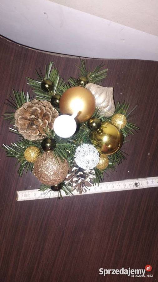 Stroik świąteczny na stół okrągły 20 Sokołowice