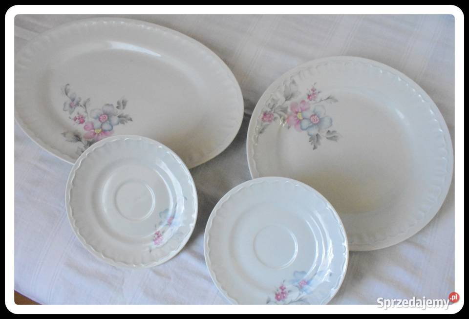 Porcelana BOGUCICE z okresu PRL talerze półmisek Płock sprzedam