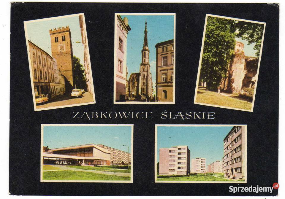 ZĄBKOWICE ŚLĄSKIE 1 POCZTÓWKA WIELOWIDOKOWA Pocztówki i karty telefoniczne Krynki