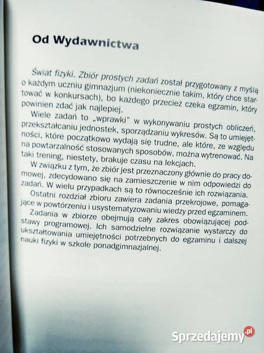 Świat fizyki zbiór prostych zadań Warszawa