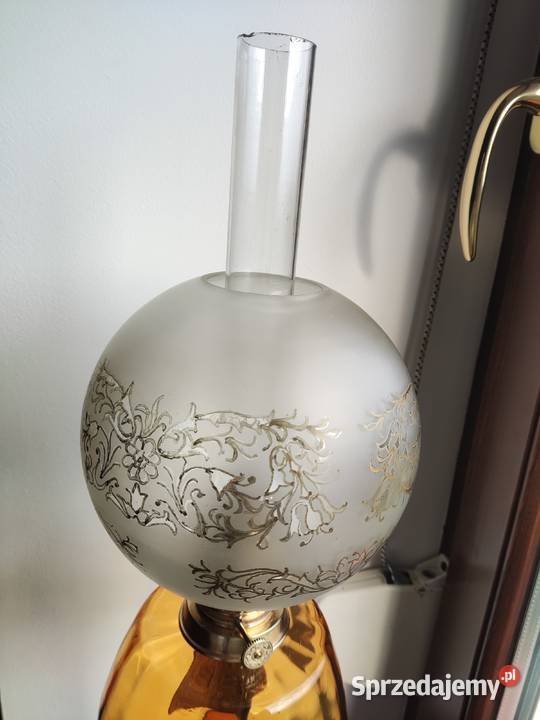 Stara francuska lampa naftowa 663 XIX wiek małopolskie Kraków