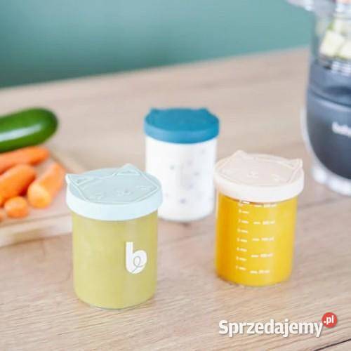 Zestaw szklanych pojemników ISY Babymoov 6x250ml Karmienie wielkopolskie Poznań