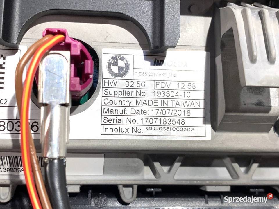 WYŚWIETLACZ BMW F48 8803369 EKRAN MONITOR osobowe podkarpackie